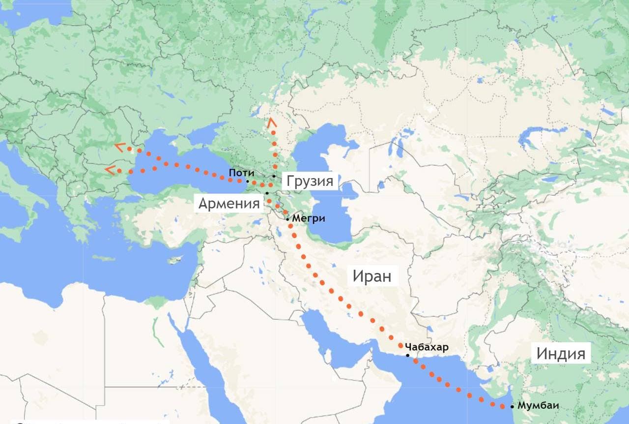 Торговый маршрут между Индией и Арменией через Иран (порт Чабахар) может быть запущен к маю 2024 года.